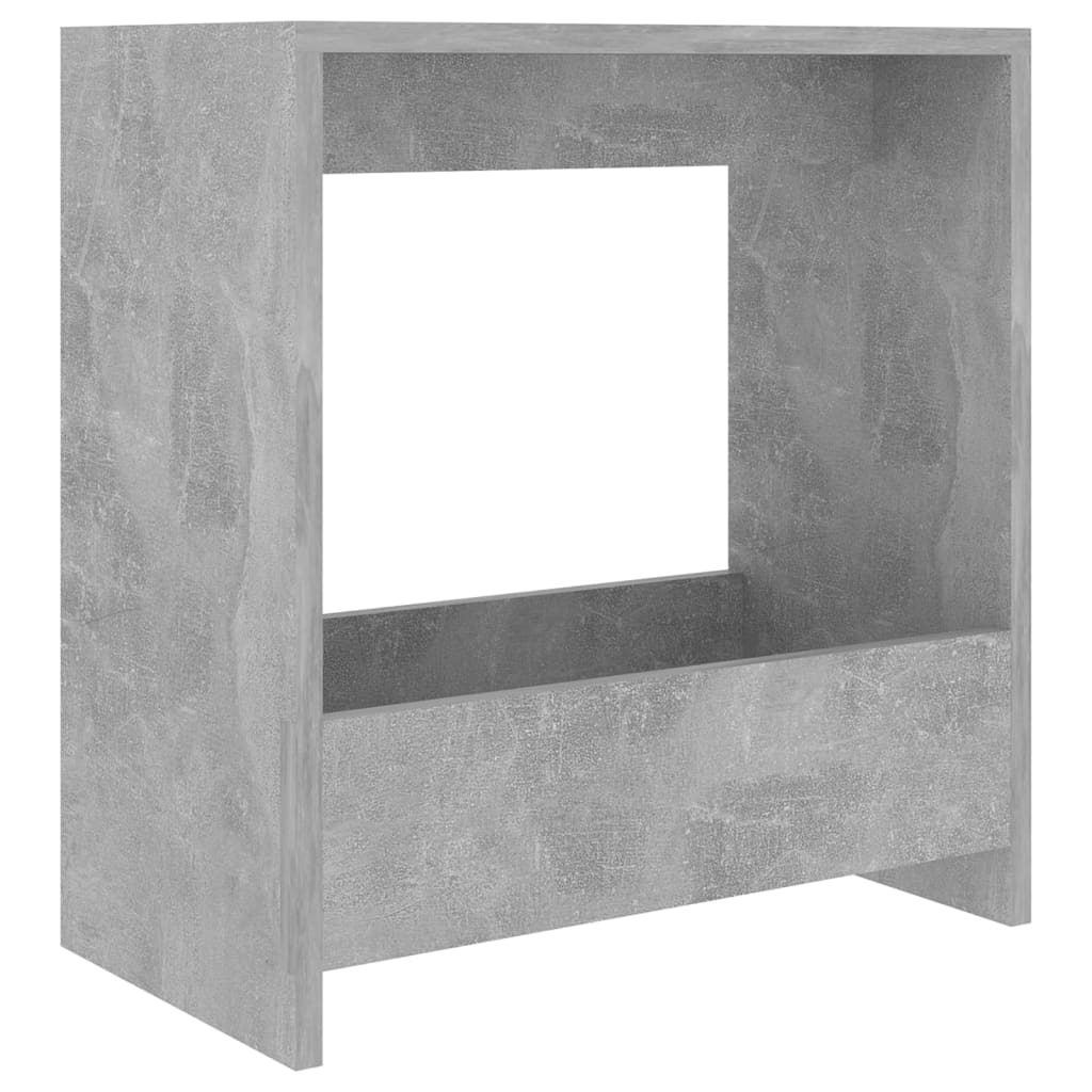 Betongrauer Beistelltisch 50x26x50 cm, Holzwerkstoff