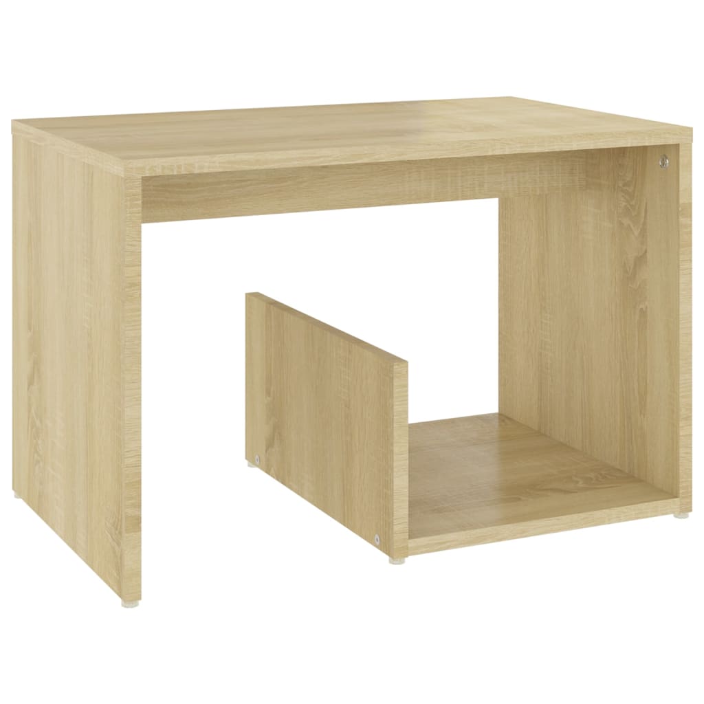 Table d'appoint chêne sonoma 59x36x38 cm bois d'ingénierie