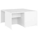 Tables basses 4 pcs blanc 33x33x33 cm bois d'ingénierie