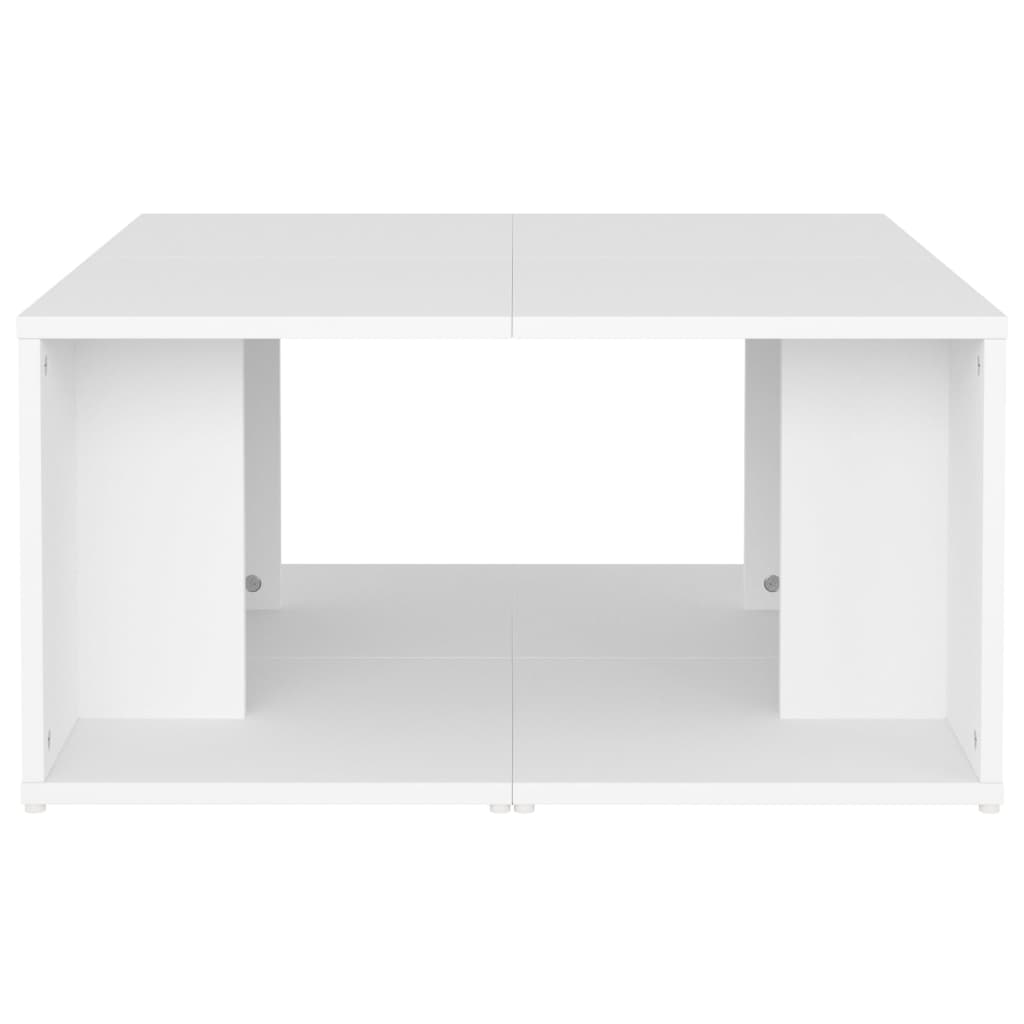 Tables basses 4 pcs blanc 33x33x33 cm bois d'ingénierie