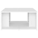 Tables basses 4 pcs blanc 33x33x33 cm bois d'ingénierie