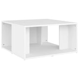 Tables basses 4 pcs blanc 33x33x33 cm bois d'ingénierie