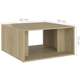 Coffee tables 4 pcs Sonoma oak 33x33x33 cm engineered wood