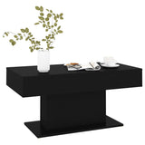 Table basse noir 96x50x45 cm bois d'ingénierie