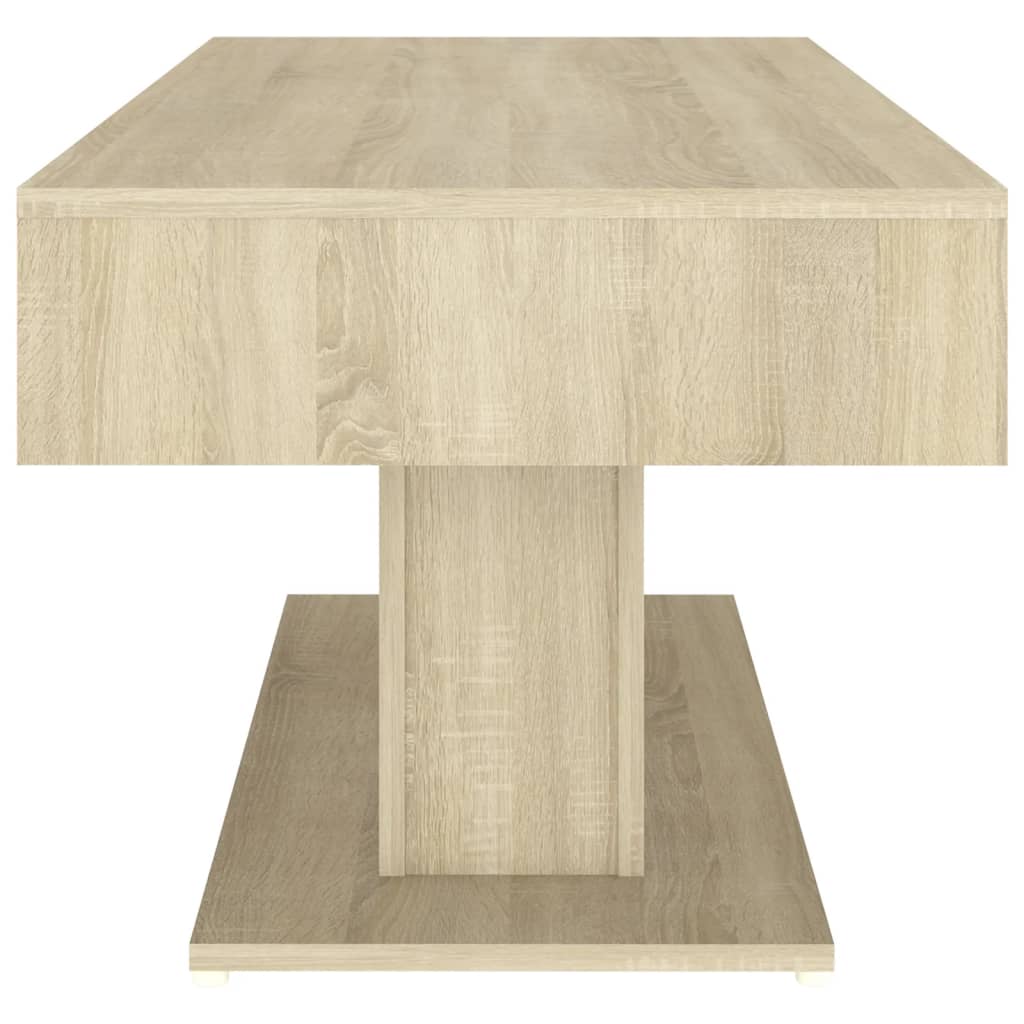 Table basse chêne sonoma 96x50x45 cm bois d'ingénierie