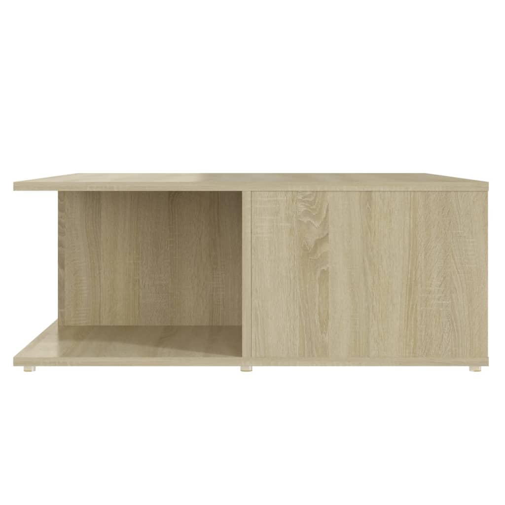 Table basse chêne sonoma 80x80x31 cm bois d'ingénierie