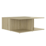 Table basse chêne sonoma 80x80x31 cm bois d'ingénierie