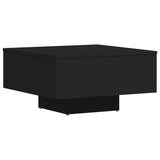 Table basse noir 60x60x31,5 cm bois d'ingénierie