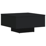 Table basse noir 60x60x31,5 cm bois d'ingénierie