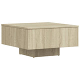 Table basse chêne sonoma 60x60x31,5 cm bois d'ingénierie