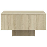 Table basse chêne sonoma 60x60x31,5 cm bois d'ingénierie