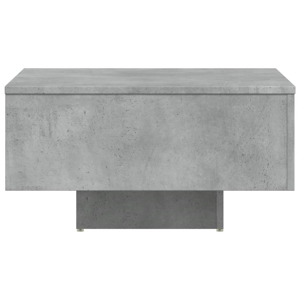 Table basse gris béton 60x60x31,5 cm bois d'ingénierie