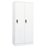 Garde-robe Blanc 80x50x180 cm Acier