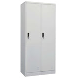 Kleiderschrank Hellgrau 80x50x180 cm Stahl