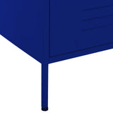 Commode Bleu marine 80x35x101,5 cm Acier