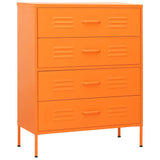 Commode Orange 80x35x101,5 cm Acier