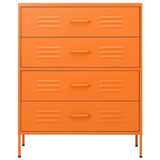 Commode Orange 80x35x101,5 cm Acier