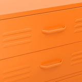 Commode Orange 80x35x101,5 cm Acier