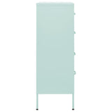 Commode Vert menthe 80x35x101,5 cm Acier