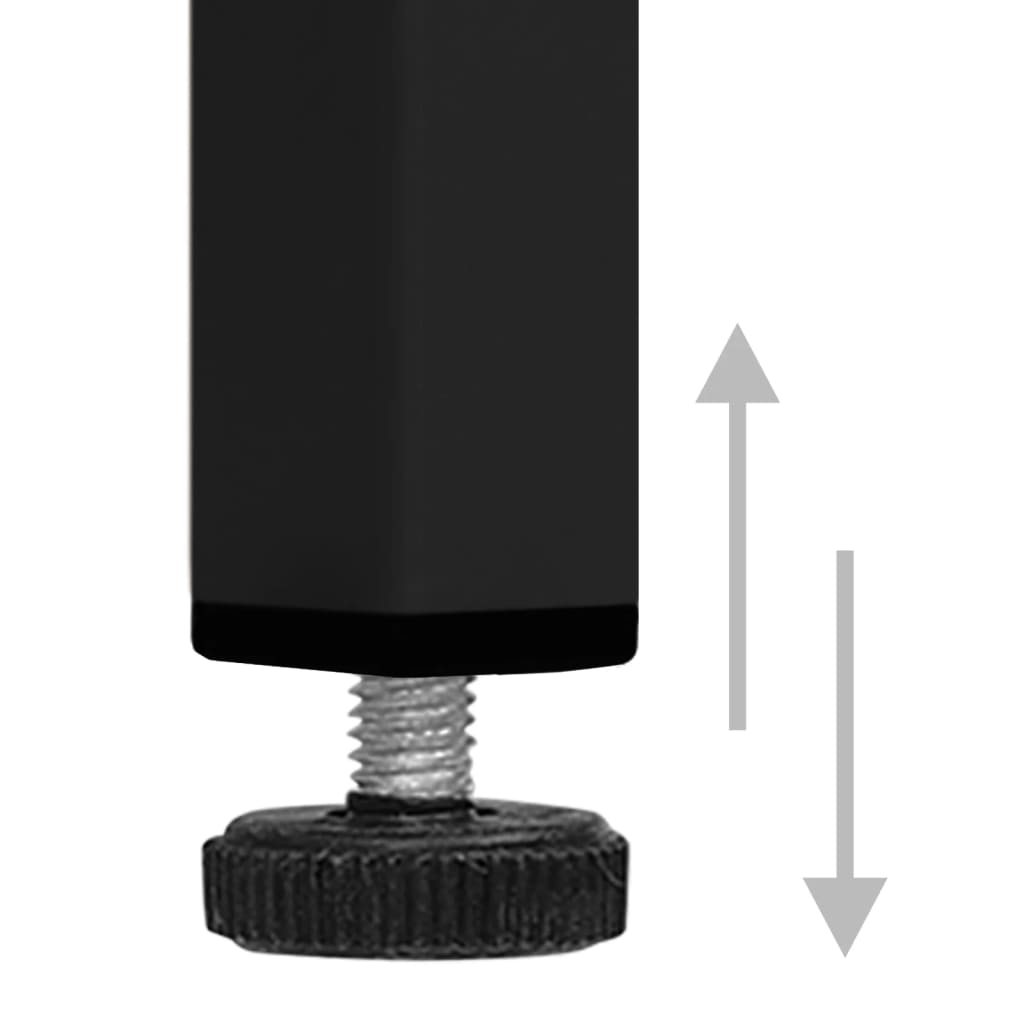 Schwarze Kommode 80x35x101,5 cm Stahl