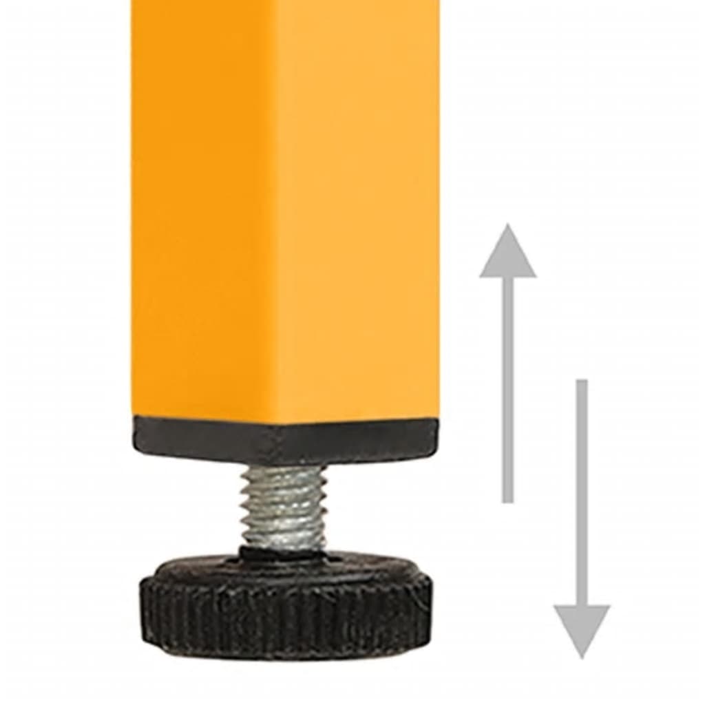 Meuble TV Jaune moutarde 105x35x50 cm Acier