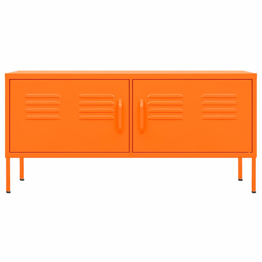 Meuble TV Orange 105x35x50 cm Acier