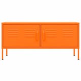 Meuble TV Orange 105x35x50 cm Acier