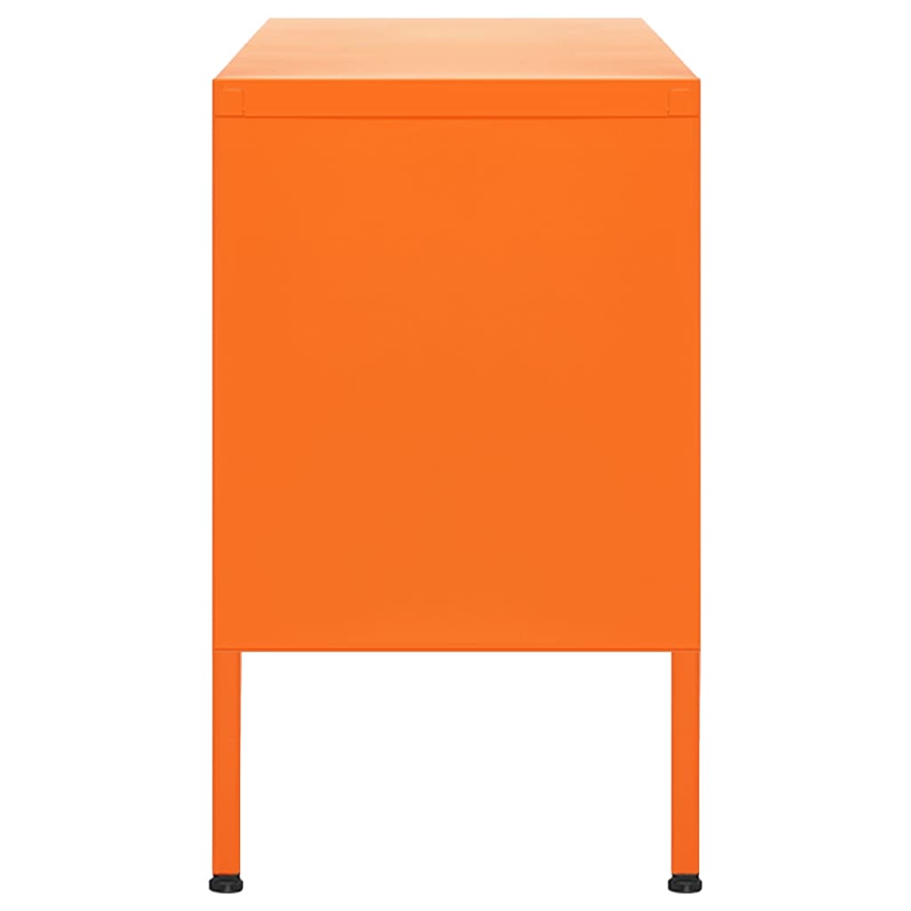 Meuble TV Orange 105x35x50 cm Acier