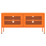 Meuble TV Orange 105x35x50 cm Acier