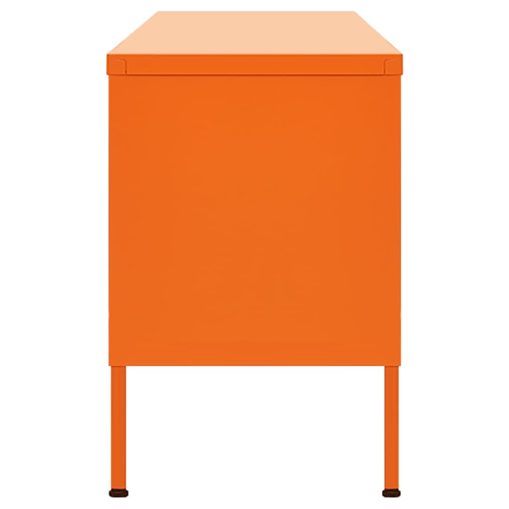 Meuble TV Orange 105x35x50 cm Acier