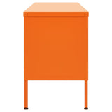 Meuble TV Orange 105x35x50 cm Acier