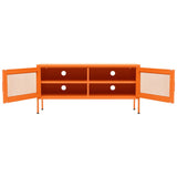 Meuble TV Orange 105x35x50 cm Acier