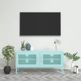 Meuble TV Vert menthe 105x35x50 cm Acier