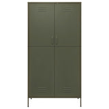 Garde-robe Vert olive 90x50x180 cm Acier