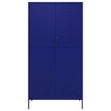 Garde-robe Bleu marine 90x50x180 cm Acier