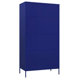 Garde-robe Bleu marine 90x50x180 cm Acier