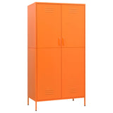 Garde-robe Orange 90x50x180 cm Acier