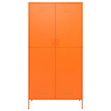 Garde-robe Orange 90x50x180 cm Acier