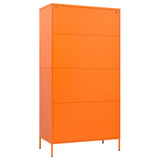 Garde-robe Orange 90x50x180 cm Acier