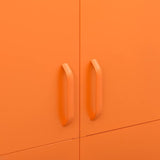 Garde-robe Orange 90x50x180 cm Acier