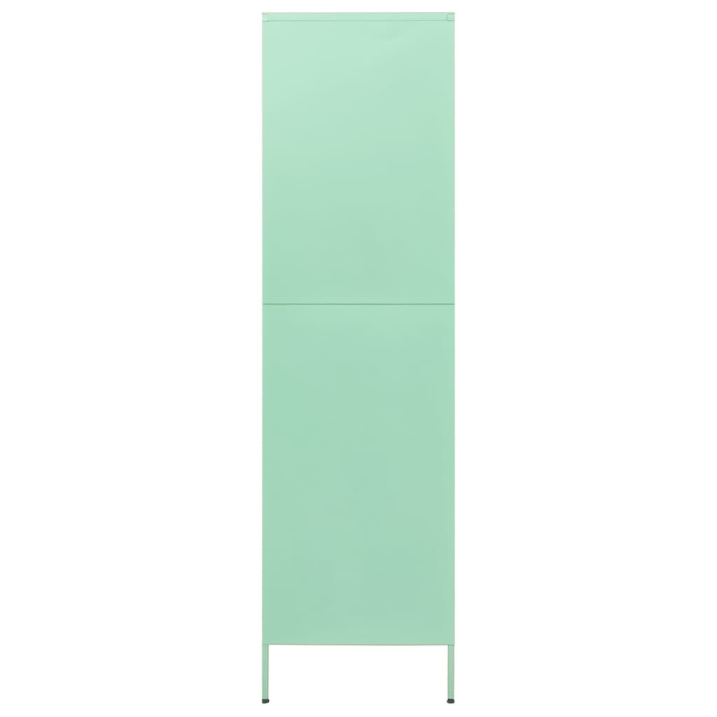 Garde-robe Vert menthe 90x50x180 cm Acier