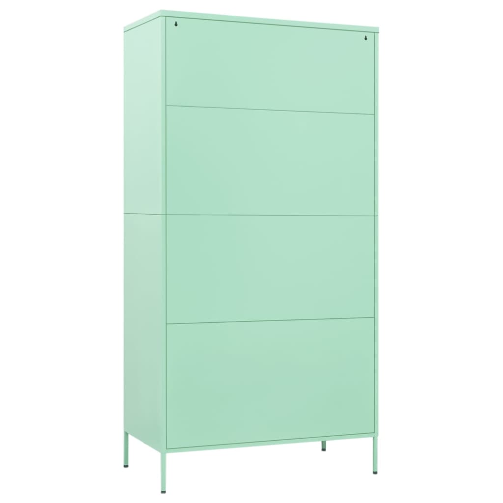 Garde-robe Vert menthe 90x50x180 cm Acier