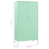 Kleiderschrank Mintgrün 90x50x180 cm Stahl