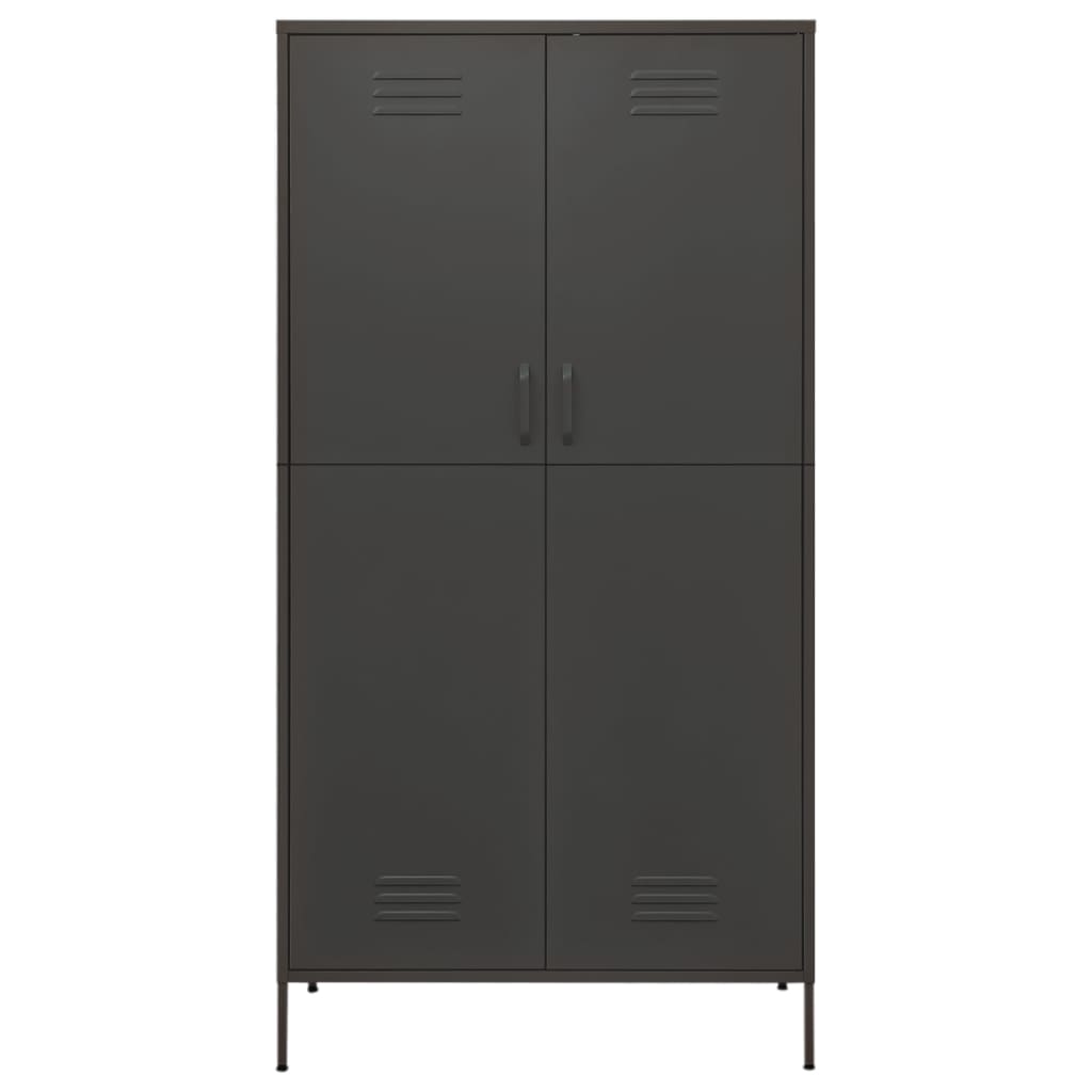 Garde-robe Anthracite 90x50x180 cm Acier