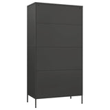 Garde-robe Anthracite 90x50x180 cm Acier