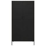 Garde-robe Noir 90x50x180 cm Acier