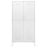 Garde-robe Blanc 90x50x180 cm Acier