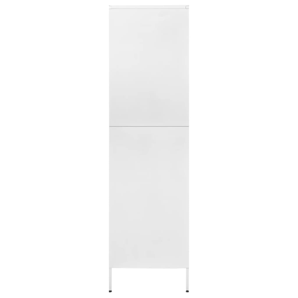 Garde-robe Blanc 90x50x180 cm Acier