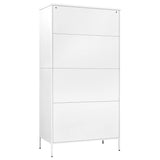 Garde-robe Blanc 90x50x180 cm Acier