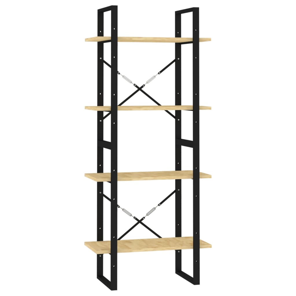 Bibliothèque à 4 niveaux 60x30x140 cm Bois de pin massif